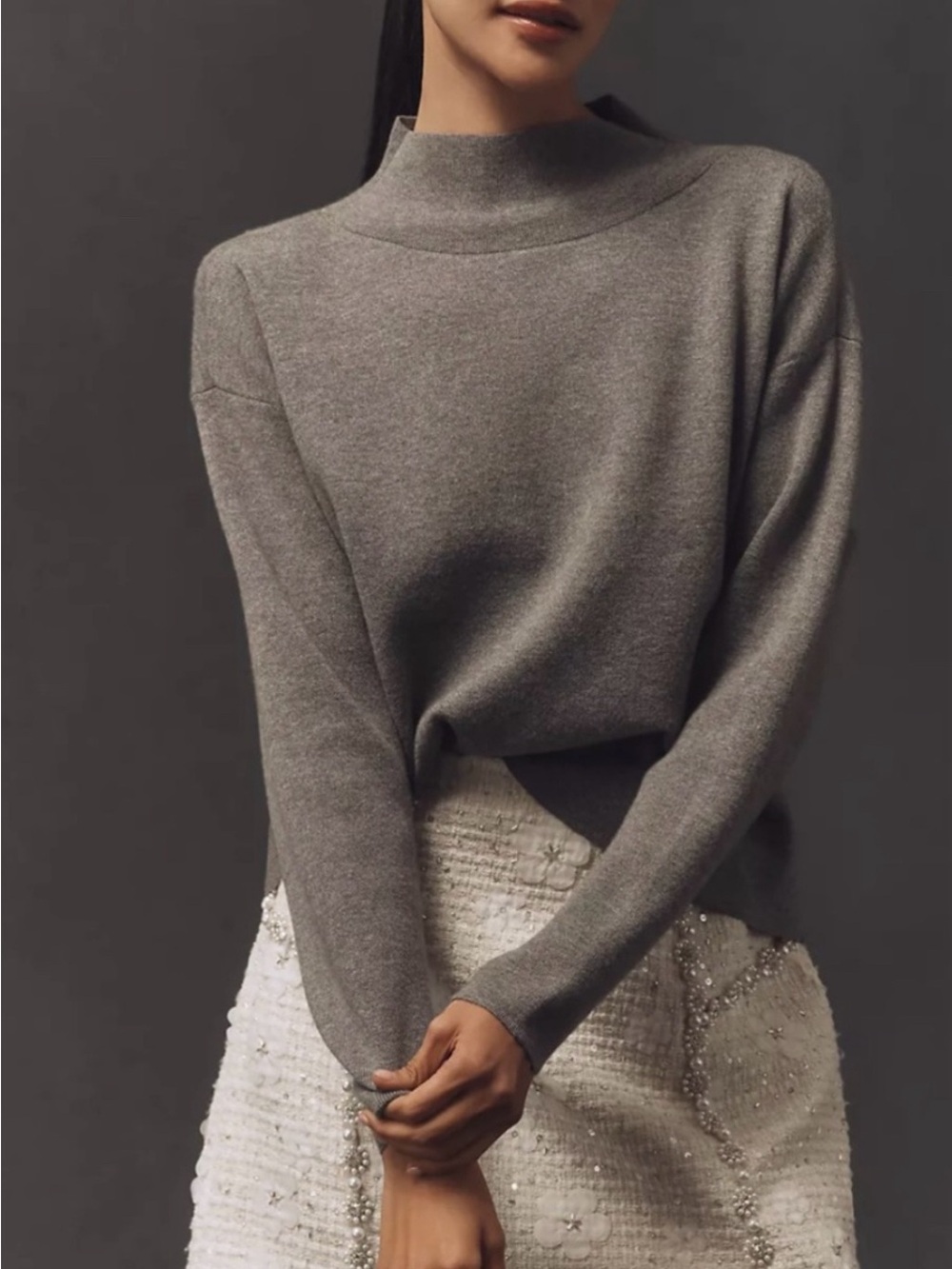 Maeve Cary’s Mock-Neck Sweater